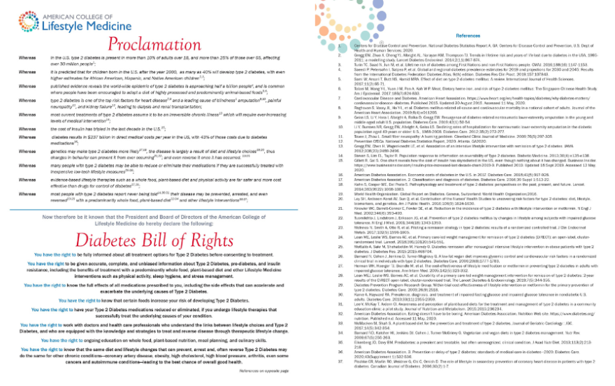 Diabetes Bill of Rights