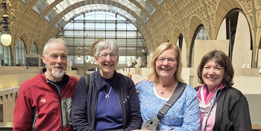 Mark, Barb, Sandy and Kathleen in the Musee D’Orsay, Paris, France Mark, Barb, Sandy and Kathleen in the Musee D’Orsay, Paris, France