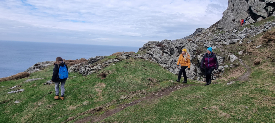 Walking on the hills