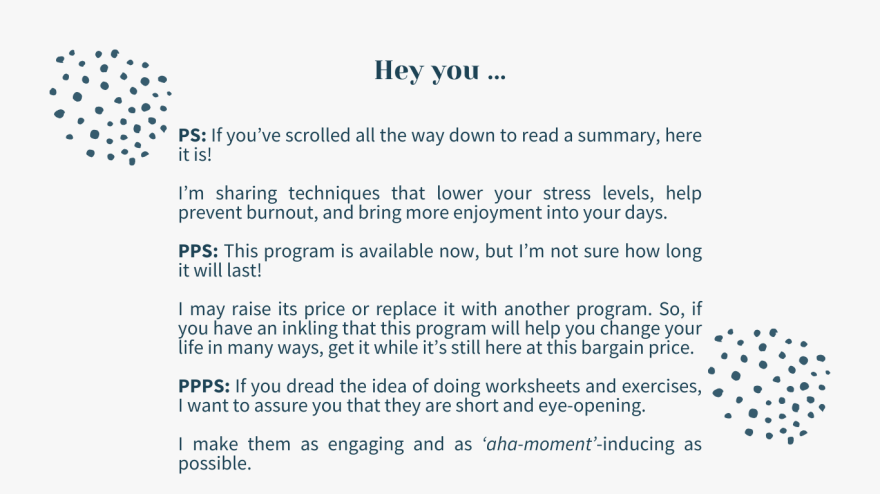 Healthy Ways to Deal With Stress & Prevent Burnout program
